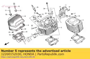 Honda 12200152030 culata, cilindro - Lado inferior