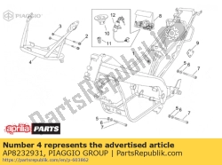 Aprilia AP8232931, San.cat.inst.h.frame, OEM: Aprilia AP8232931