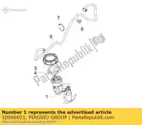 1D000021, Piaggio Group, conjunto completo da bomba de combustível piaggio liberty 125 150 2014, Novo