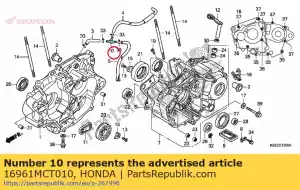 Honda 16961MCT010 junta, três vias - Lado inferior