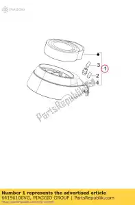 Piaggio Group 64196100VG speedometer - Bottom side