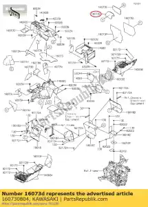 kawasaki 160730804 01 izolator, konsola ?rodkowa - Dół