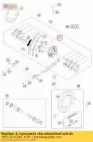 78010010244, KTM, moyeu de roue arrière cpl. 2013 gasgas husqvarna ktm  smr sx xc 125 150 250 300 350 450 2012 2013 2014 2015 2016 2017 2018 2019 2020 2021 2022, Nouveau