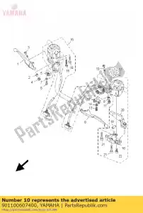 yamaha 901100607400 bout, binnenzeskant (36j) - Onderkant