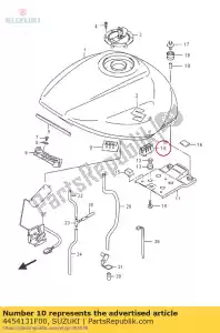 suzuki 4454131F00 almofada, combustível ta - Lado inferior