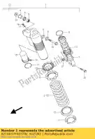 6210037F4037W, Suzuki, Absorber assy,r suzuki rm 250 2002, New