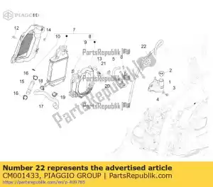 Piaggio Group CM001433 przewód odpowietrzaj?cy paliwa - Dół