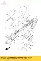 4TUF47410000, Yamaha, podk?adka, siedzisko yamaha ybr yb ybred ed ybspd 125, Nowy