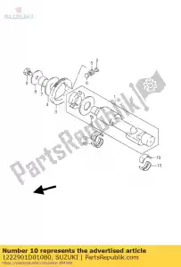 Suzuki 1222901D010B0 palier, arbre c. - La partie au fond