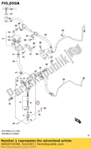 Suzuki 6960015H00 cylinder assy,r - Bottom side