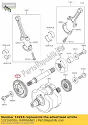 Tutaj możesz zamówić gear-comp, balancer, lewa od Kawasaki , z numerem części 132160016: