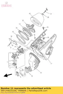 yamaha 5NY144010100 scatola del filtro dell'aria - Il fondo