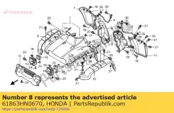 Qui puoi ordinare nessuna descrizione disponibile al momento da Honda , con numero parte 61863HN0670: