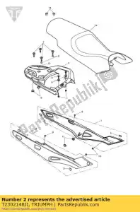 triumph T2302148JI rear panel rh pntd - Bottom side