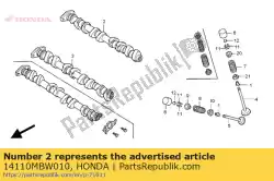 Aqui você pode pedir o comp. árvore de cames, pol. Em Honda , com o número da peça 14110MBW010: