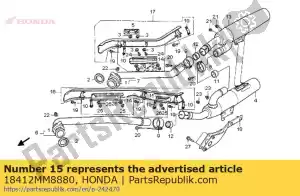 Honda 18412MM8880 couvercle b, ex. tuyau i - La partie au fond