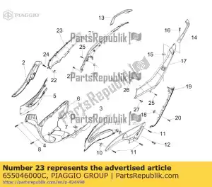 Piaggio Group 655046000C sezione sottotesta destra - Il fondo