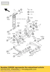 Qui puoi ordinare boccola ex250-h1 da Kawasaki , con numero parte 920281599: