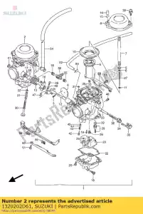 suzuki 1320202D61 carburetor assy - Bottom side