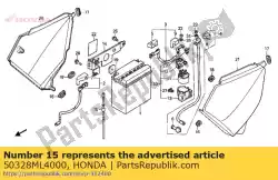 Aquí puede pedir tubo, batería de Honda , con el número de pieza 50328ML4000: