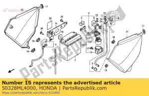Honda 50328ML4000 tubo, bateria - Lado inferior