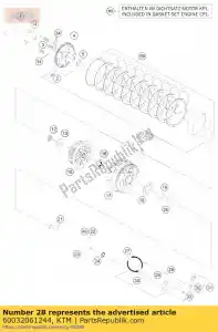 ktm 60032061244 cilindro esclavo cpl. lc8 08 - Lado inferior