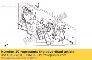 Honda 45110KBG701 soporte comp., l. (nissin - Lado inferior
