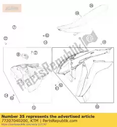 Qui puoi ordinare sede 2014 da KTM , con numero parte 77207040200: