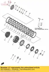 Aquí puede pedir tornillo, con arandela de Yamaha , con el número de pieza 9015906061: