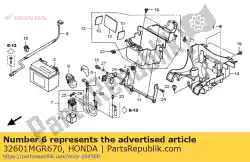 Aqui você pode pedir o nenhuma descrição disponível no momento em Honda , com o número da peça 32601MGR670: