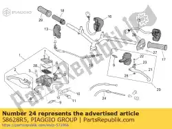 Tutaj możesz zamówić cavo freno posteriore od Piaggio Group , z numerem części 58628R5: