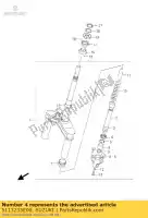 5113235E00, Suzuki, soporte, eje rh suzuki ay 50 2005 2006, Nuevo