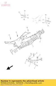 yamaha 905063246400 ressort, tension (3vp) - La partie au fond