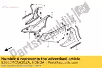 83605MCAA20ZA, Honda, emblema, cubierta lateral * tipo1 * (tipo1) honda gl 1800 2001 2002 2003 2004, Nuevo