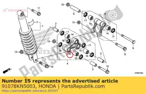 honda 91078KN5003 rolamento, braço de amortecimento (ntn) - Lado inferior