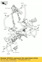 921511380, Kawasaki, perno, bridado, 10x25 vn1500-g1 kawasaki vn 1500 1600 1998 1999 2000 2001 2002 2003 2005 2006, Nuevo