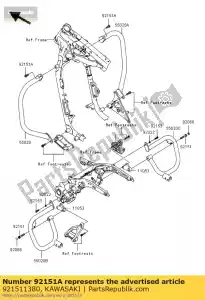 kawasaki 921511380 bullone, flangiato, 10x25 vn1500-g1 - Il fondo