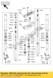 Aquí puede pedir tubo-tenedor interior, rh, m. Zr1000-a de Kawasaki , con el número de pieza 440131514D3: