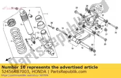 Qui puoi ordinare nessuna descrizione disponibile da Honda , con numero parte 52456KB7003: