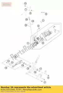 ktm 61011051000 brake light switch rear 05 - Bottom side