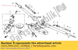 Aqui você pode pedir o definir, pentear e bloquear sw em Honda , com o número da peça 35012MAL505: