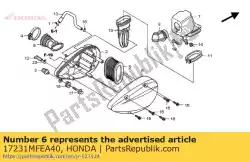 Qui puoi ordinare coperchio, filtro dell'aria da Honda , con numero parte 17231MFEA40: