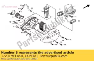 honda 17231MFEA40 coperchio, filtro dell'aria - Il fondo