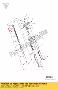 triumph T2042903 espaciador - Lado inferior