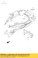 4711103H00YMR, Suzuki, capa, moldura, r suzuki uh 125 200 2007 2008 2009 2010 2011, Novo