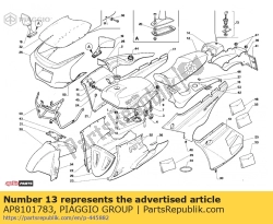 Aprilia AP8101783, Serratura sella, OEM: Aprilia AP8101783