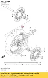 Here you can order the tire comp,front from Suzuki, with part number 5511015J00: