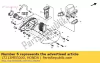 17213MEG000, Honda, elemento, filtro dell'aria honda vt shadow ca spirit c2  s c2s c cs black c2b vt750c vt750ca vt750c2 vt750c2b vt750c2s vt750cs vt750sa vt750s 750 , Nuovo