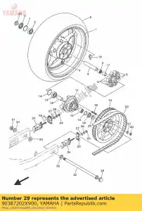 yamaha 90387202X900 collare (3bc) - Il fondo