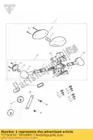 T2700430, Triumph, conjunto de luz trasera triumph bonneville & bonneville t100 carbs bonneville & bonneville t100 efi bonneville efi > 380776 bonneville from vin 380777 & se bonneville from vin 380777/ se bonneville t100 efi thruxton 900 thruxton 900 carbs thruxton 900 efi 790 865 , Nuevo